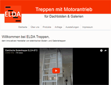Tablet Screenshot of elda-treppen.de